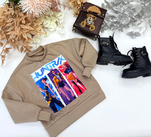 Beige Kpop sweatshirt