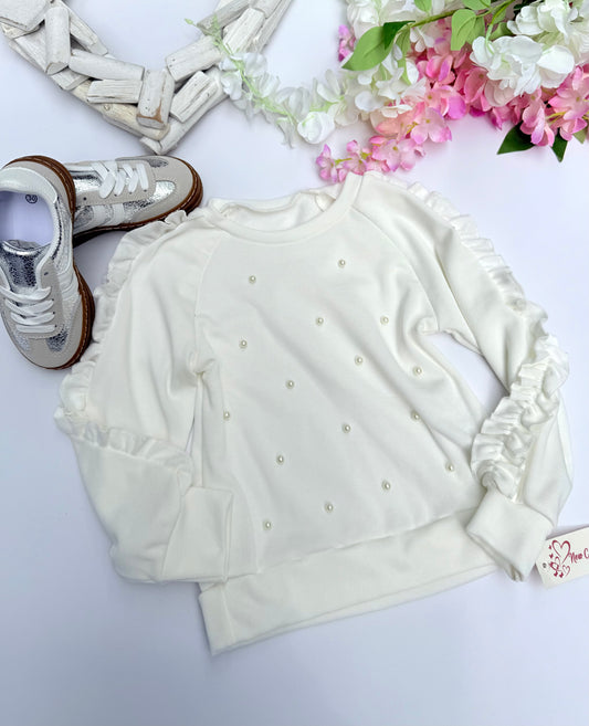 White sweatshirt