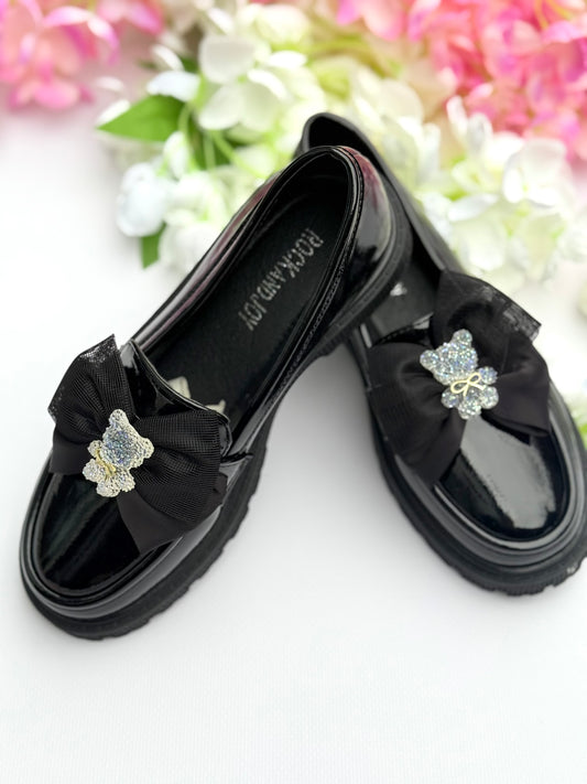 Black loafers