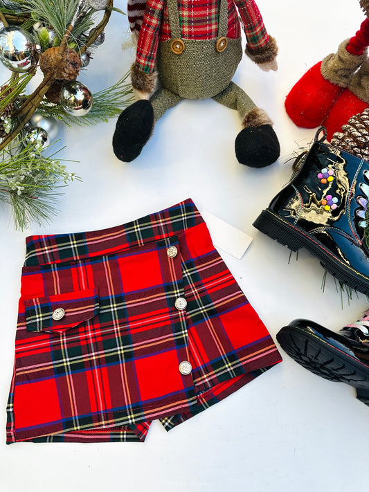 Tartan  skorts