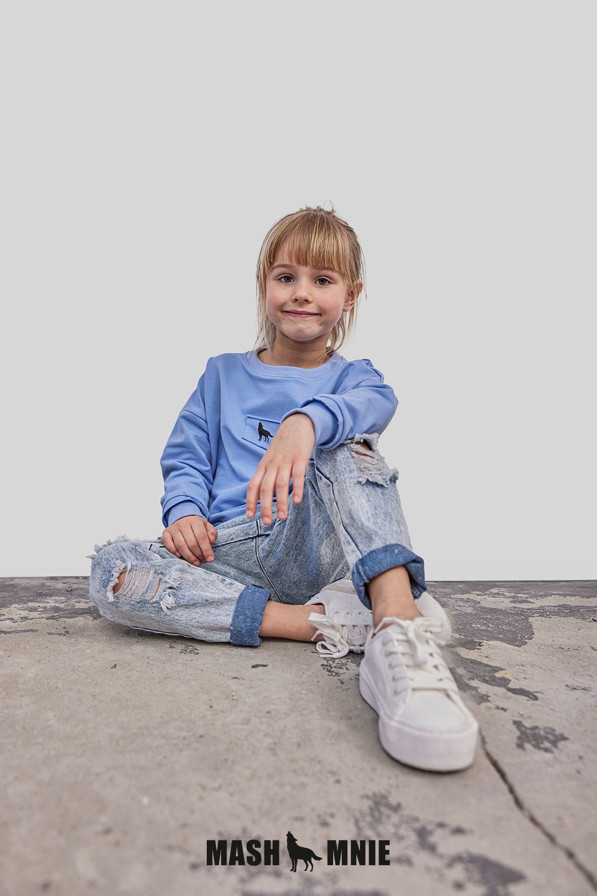 Unisex blue sweatshirt