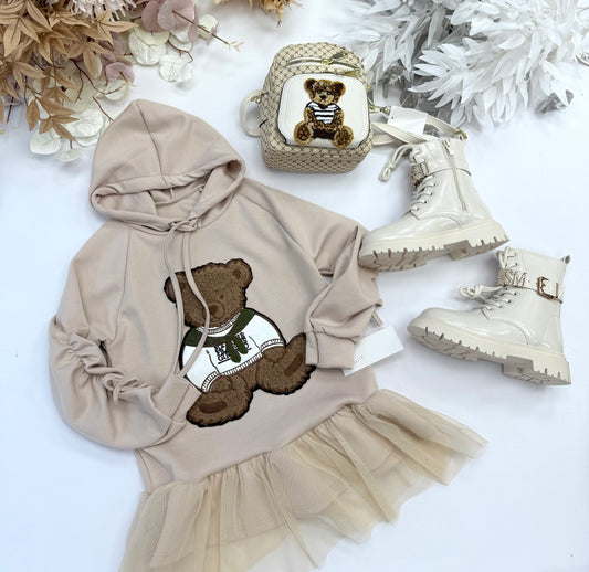 Beige Teddy dress