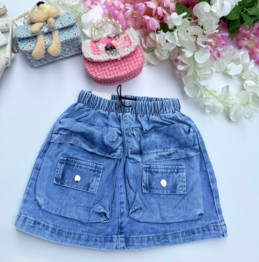 Soft denim skirt