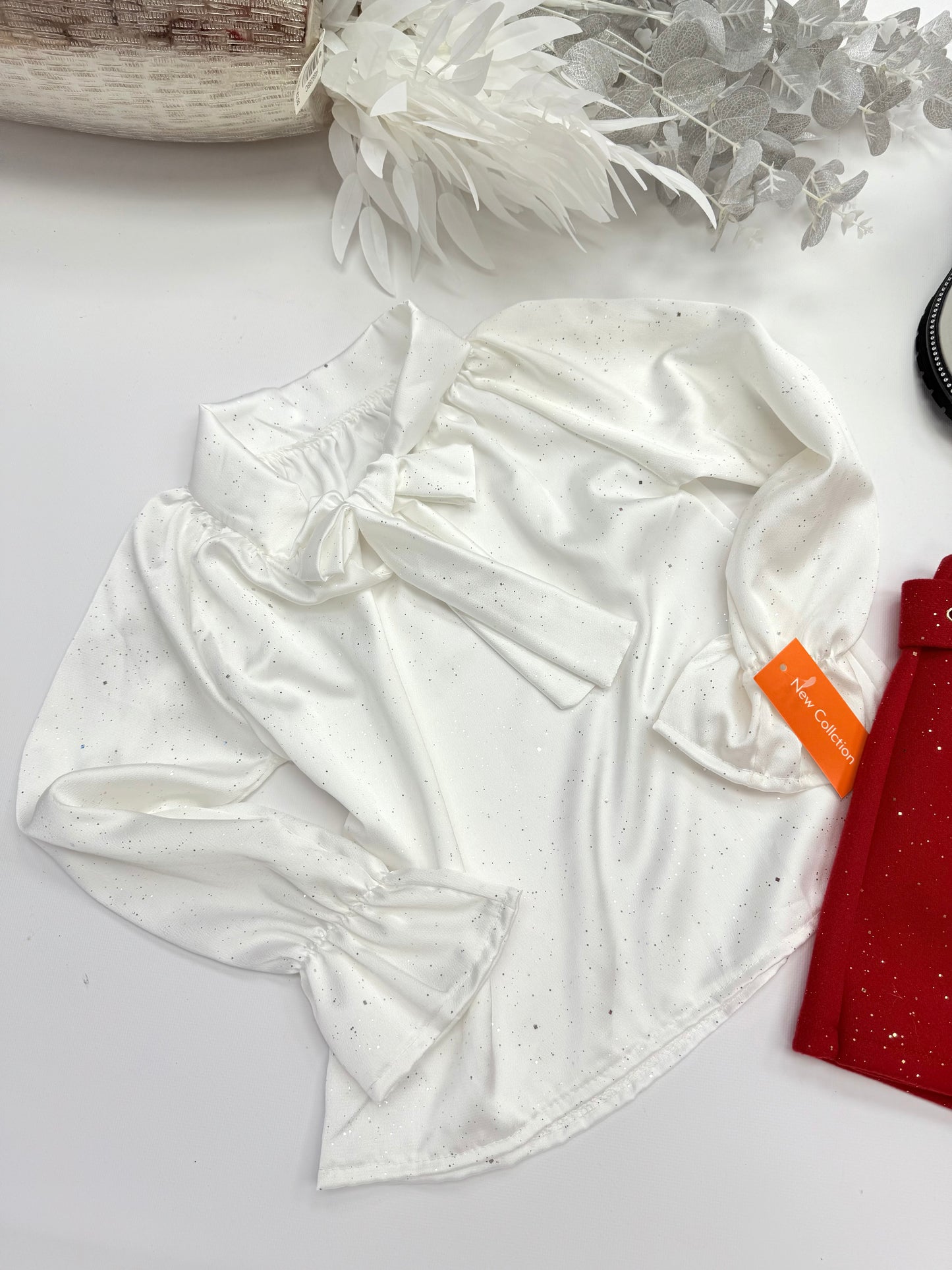 White sparkle shirt