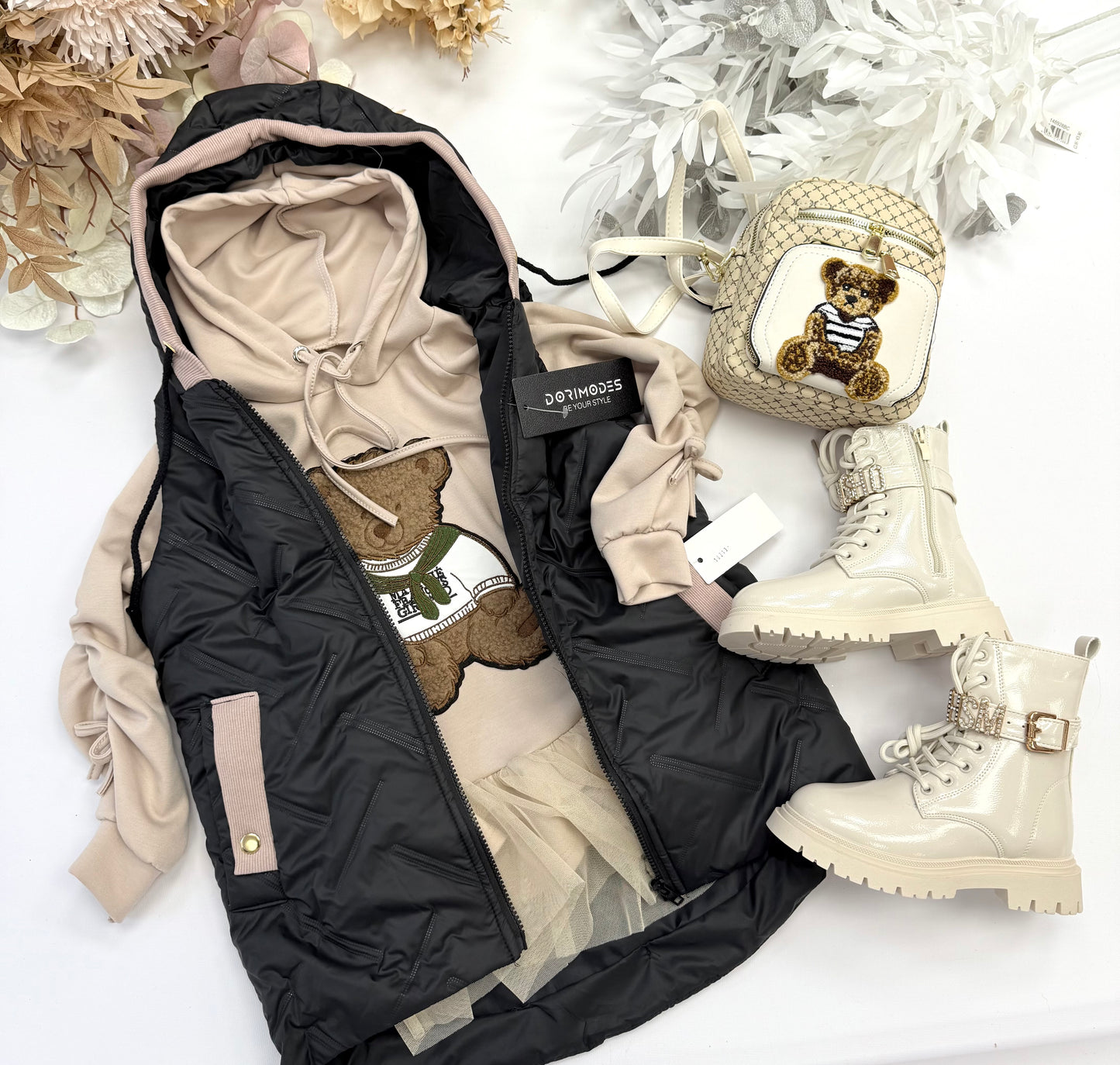 Black autumn gilet