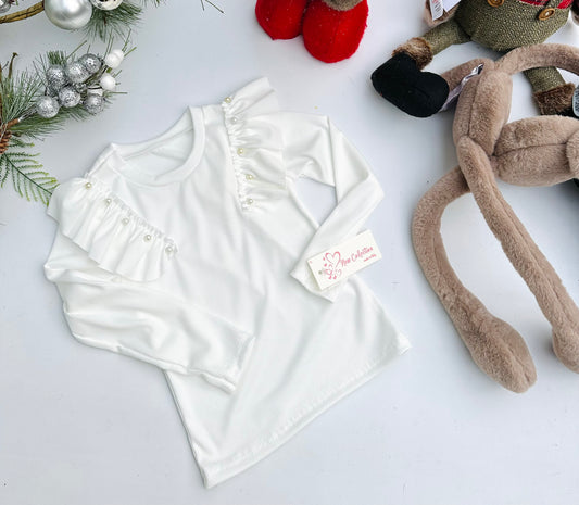 White pearls top
