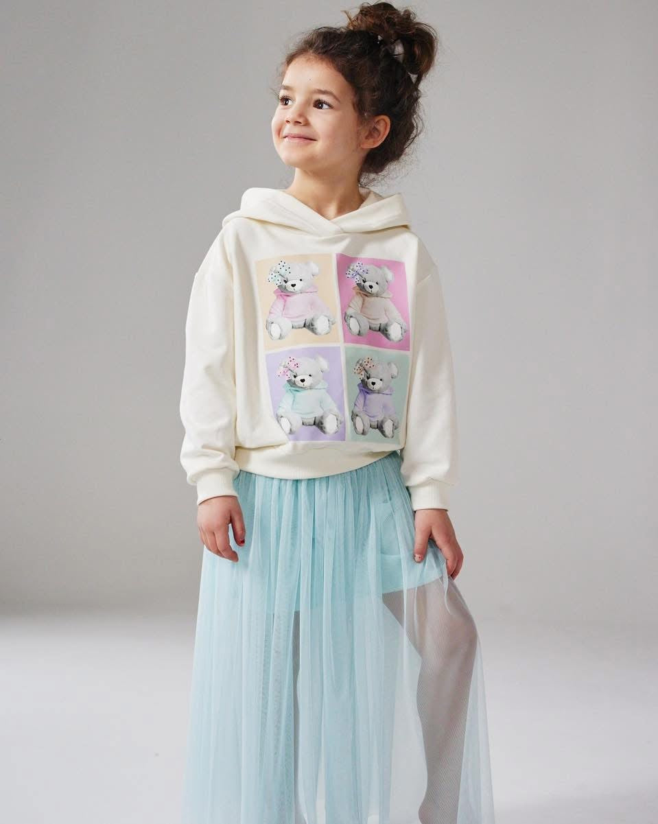 Mint tulle skirt