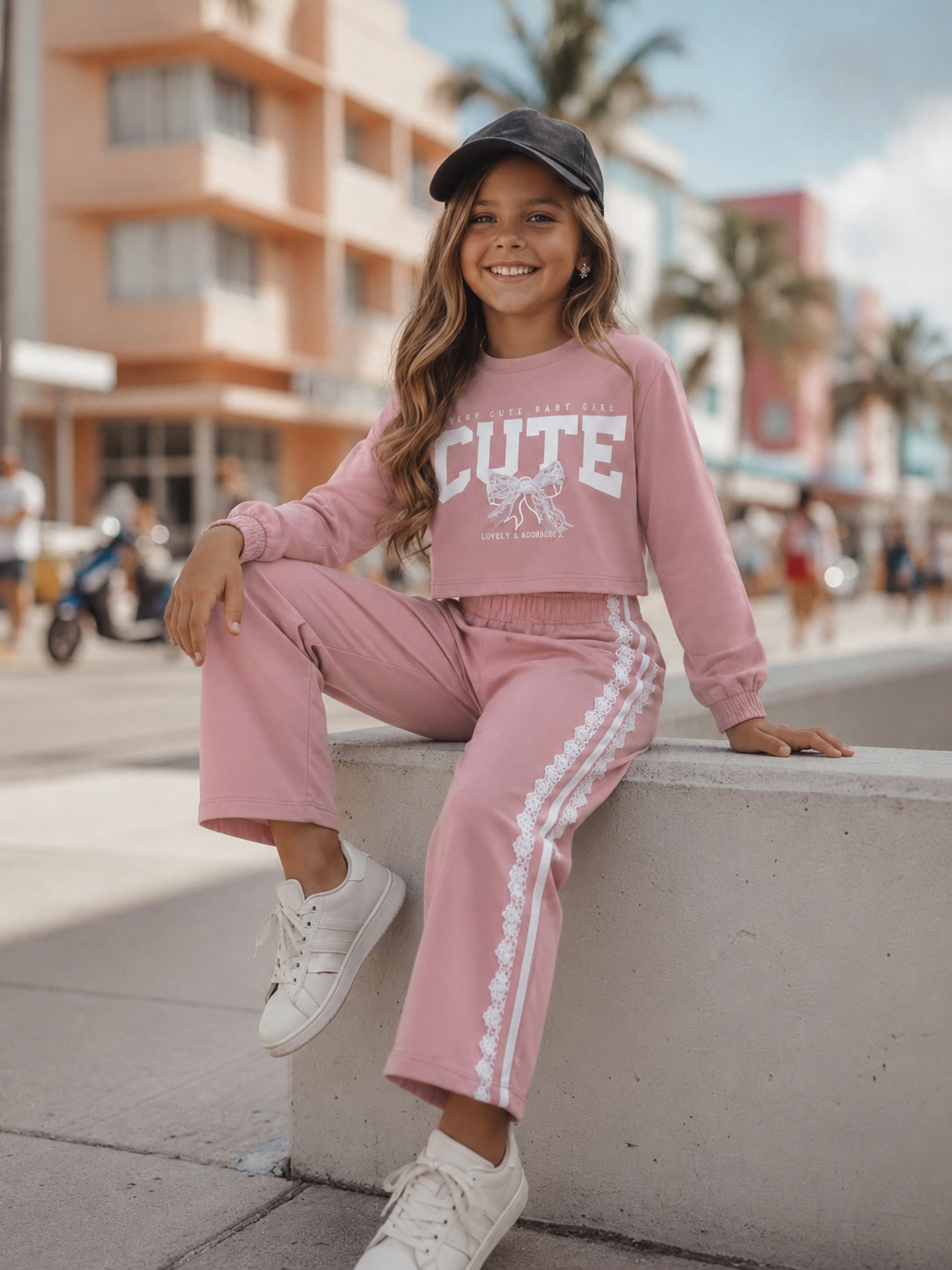 Pink tracksuit
