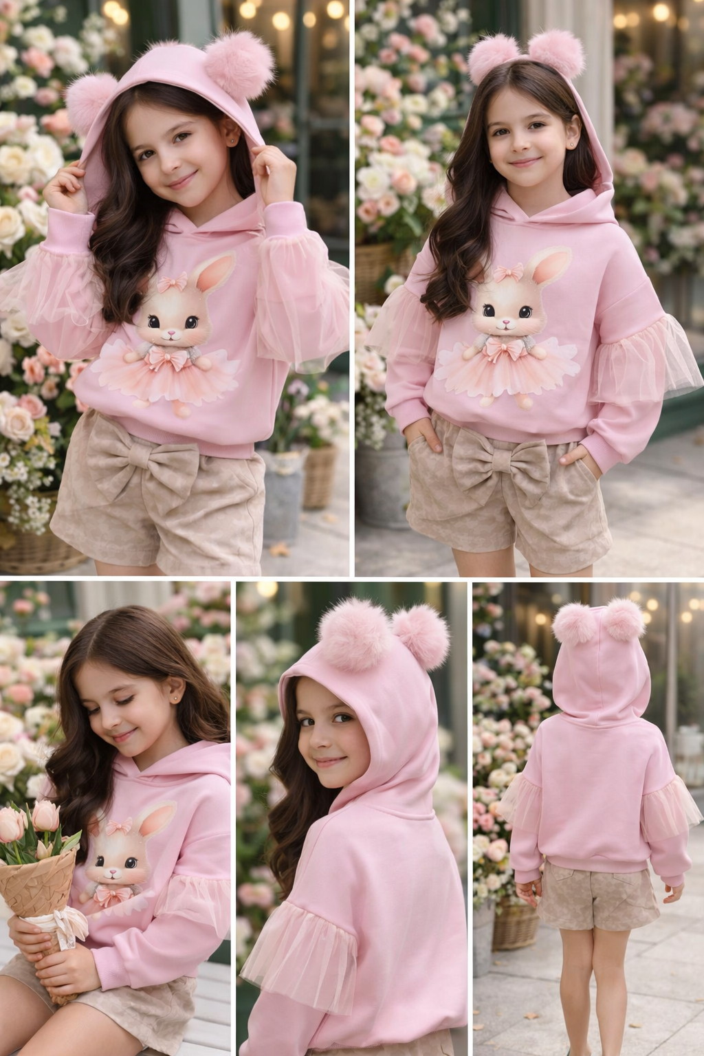 Pink bunny hoodie