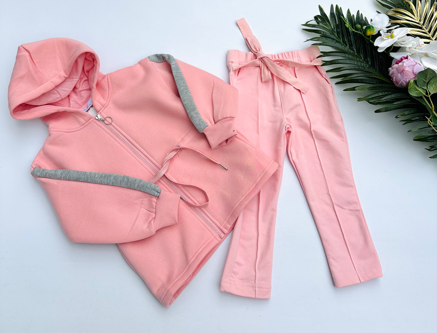 Pink parka hoodie