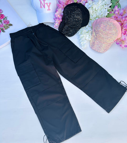 Black cargo pants