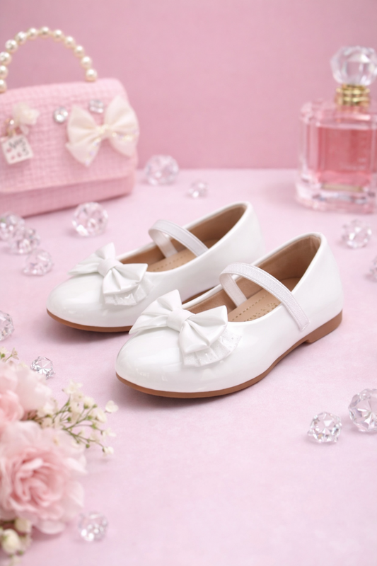 White ballerina with bow