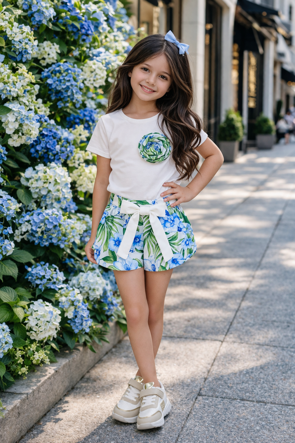 Blue flower set