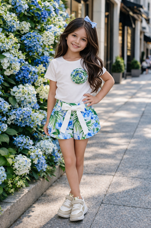 Blue flower set