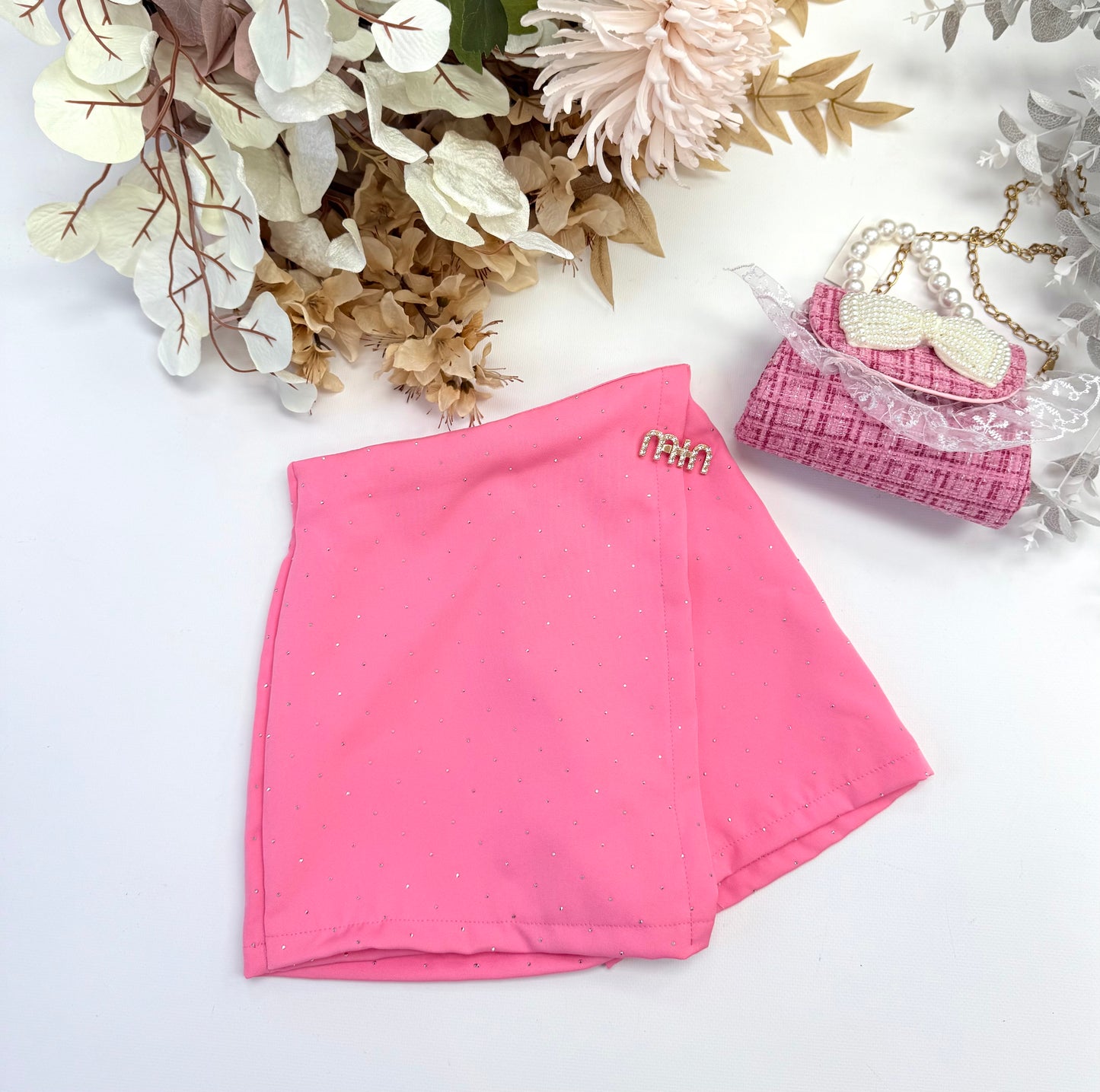 Pink sparkle skorts