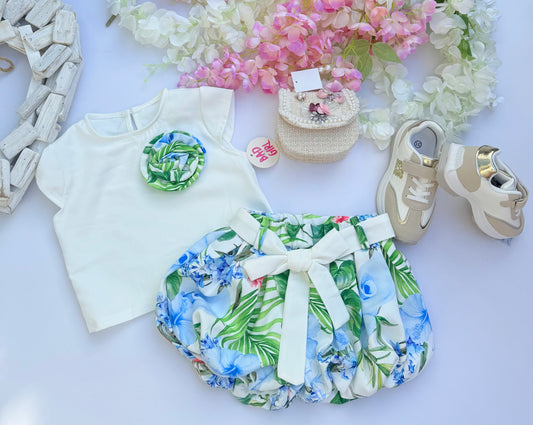 Blue flower set