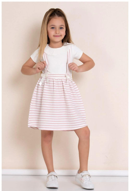 Pink stripes dress