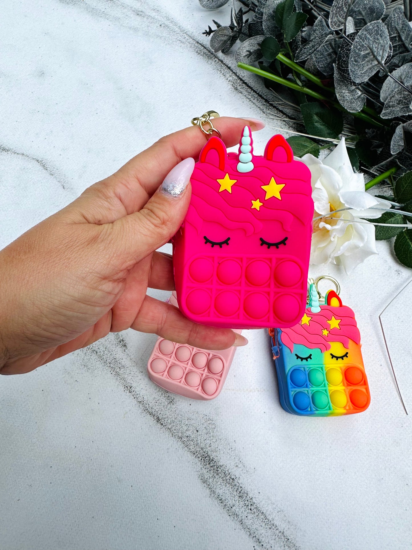 Unicorn key ring (coin purse )