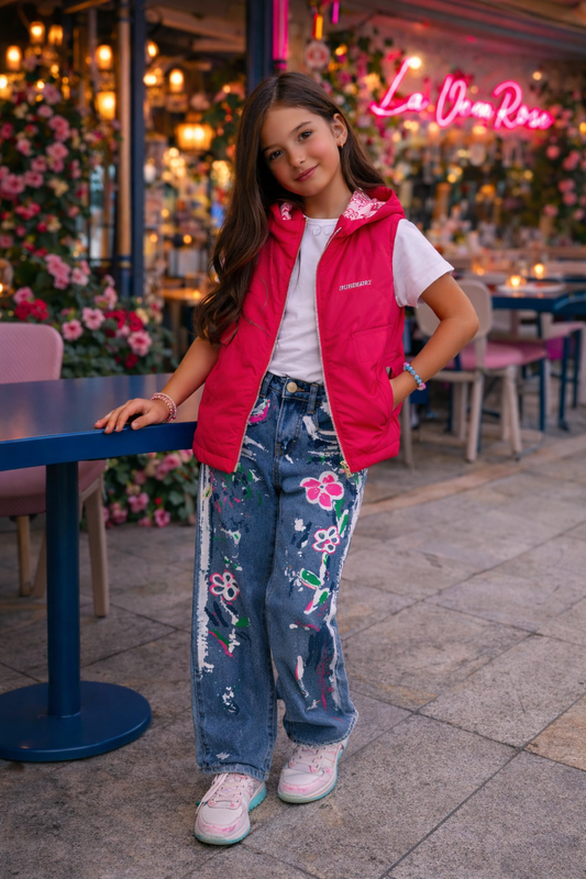 Pink gilet