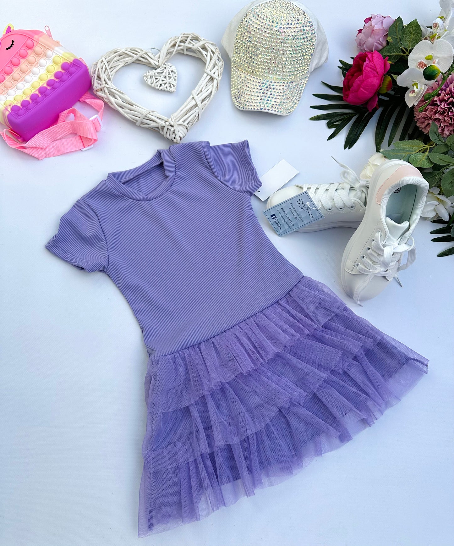 Lilac tulle slip