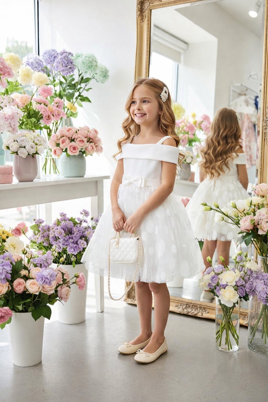 White elegant dress