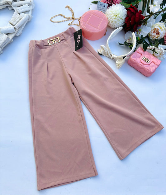 Pink elegant culottes