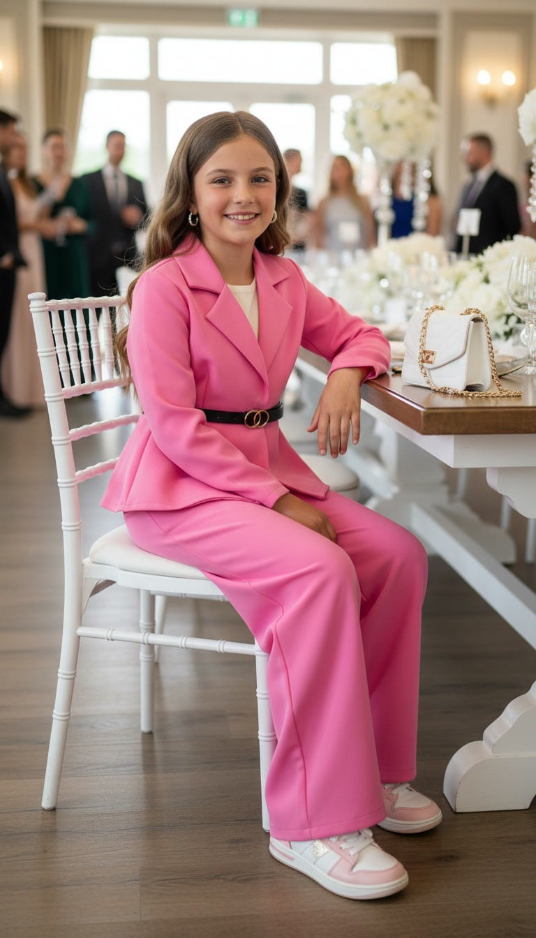 Pink elegant suit
