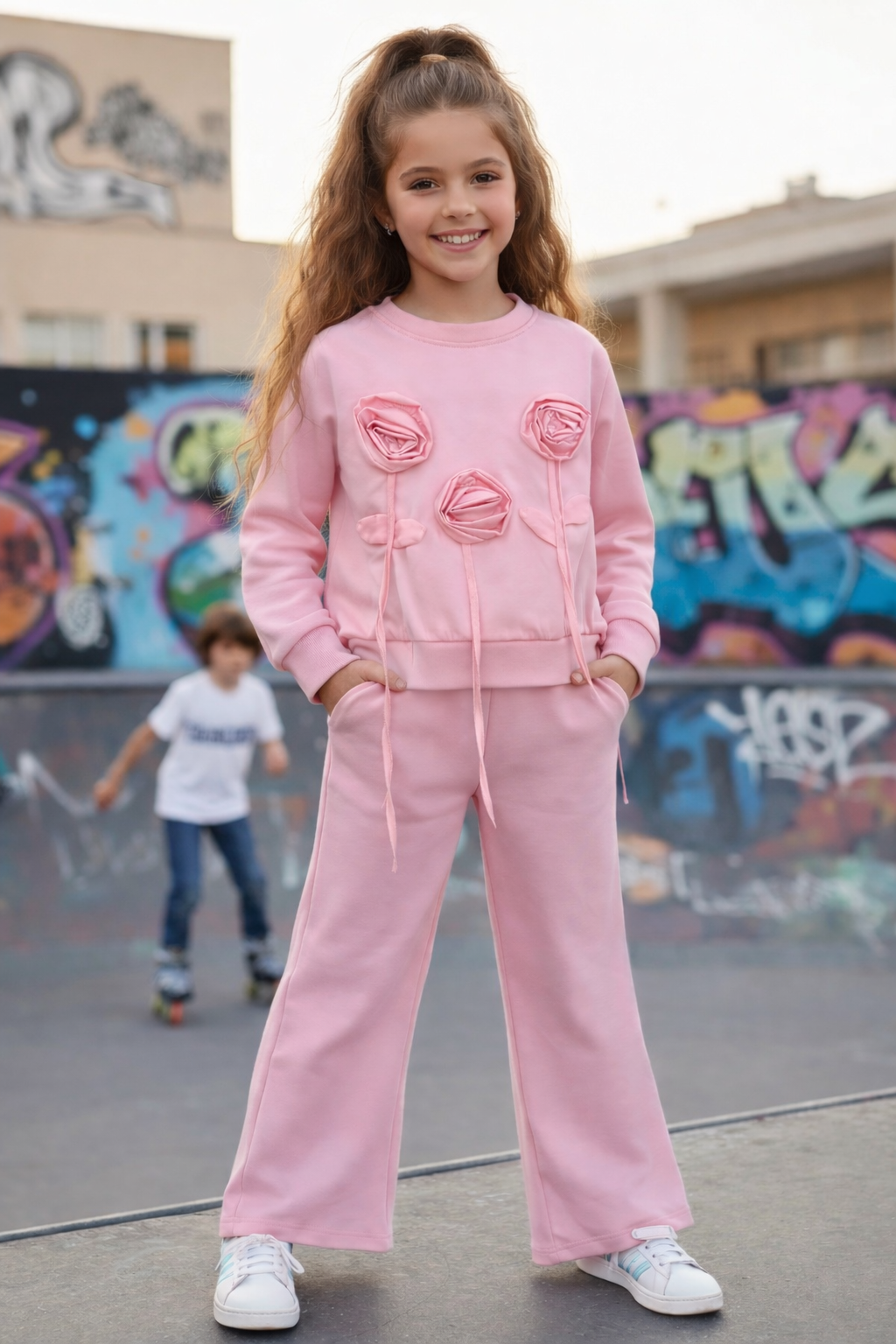 Pink flower set