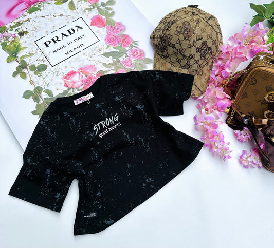 Black crop top