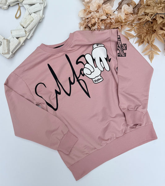 Pink sweatshirt