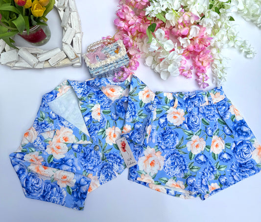 Blue  sparkle set