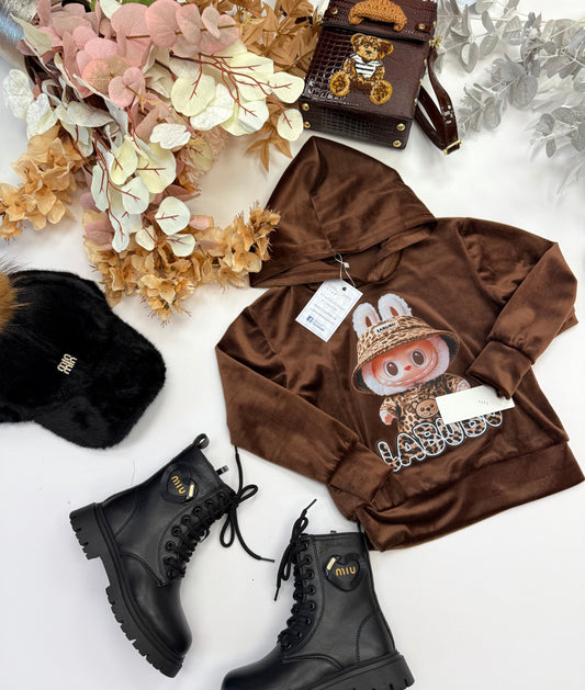 Chocolate Labubu hoodie