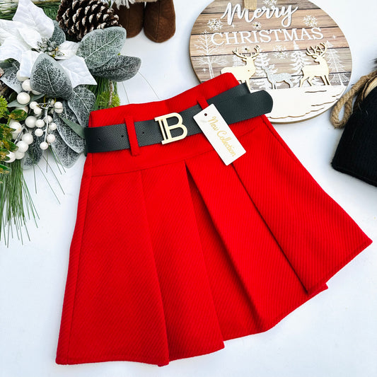 Red skirt
