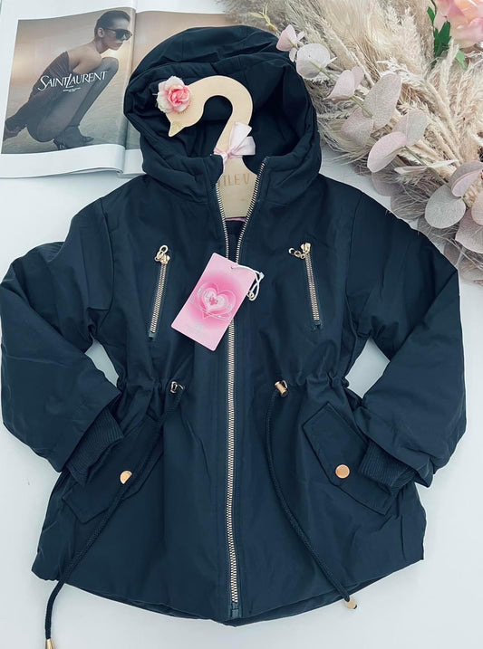 Black parka jacket ( waterproof )