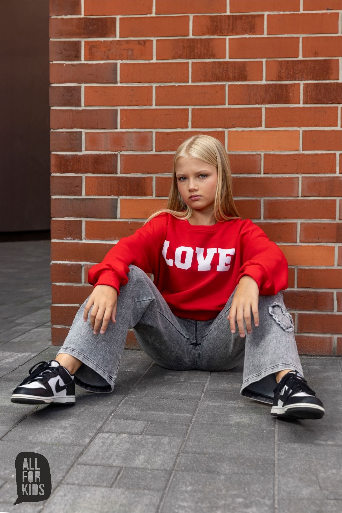 Red LOVE sweatshirt