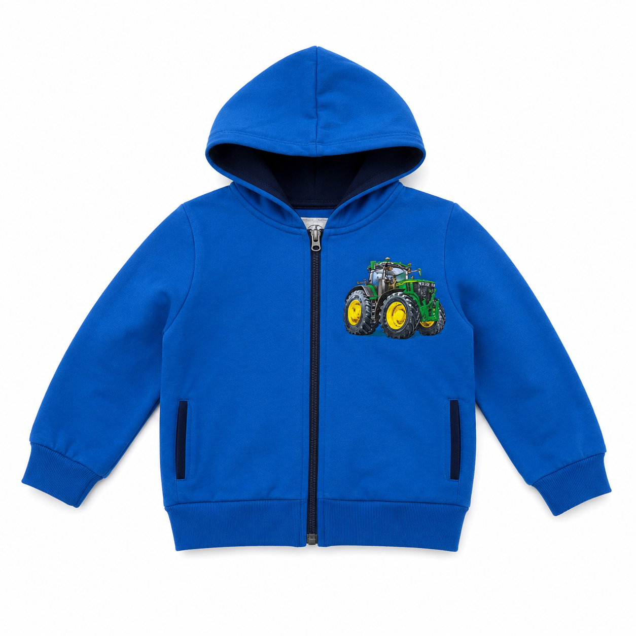 Blue Tractor zip hoodie