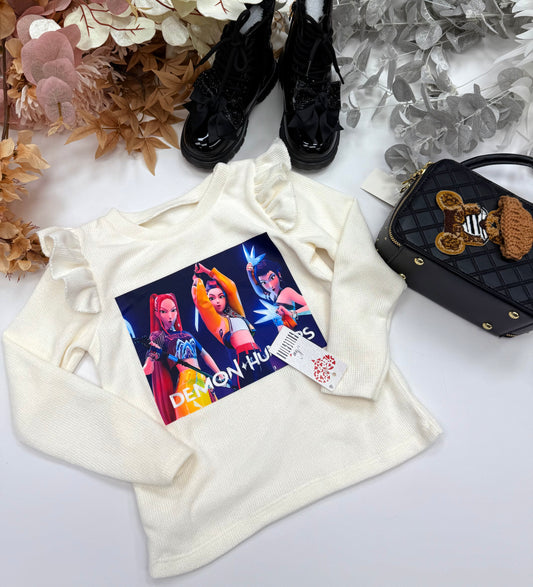 White Kpop sweatshirt