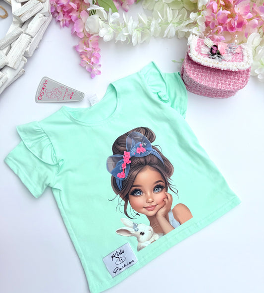 Mint Bunny t shirt