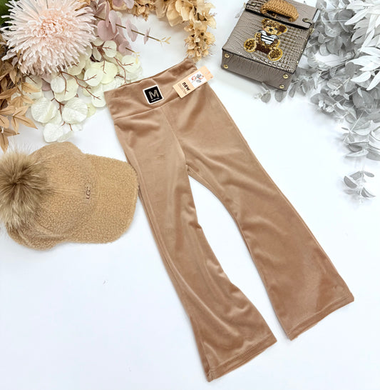 Velvet flared pants