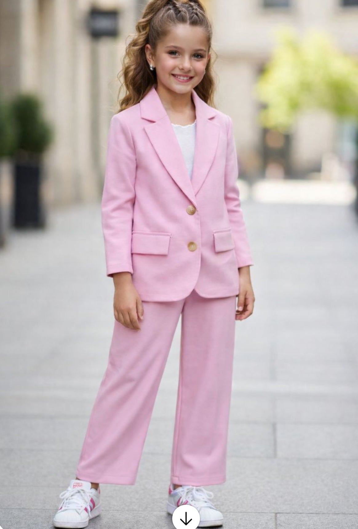 Pink cotton suit