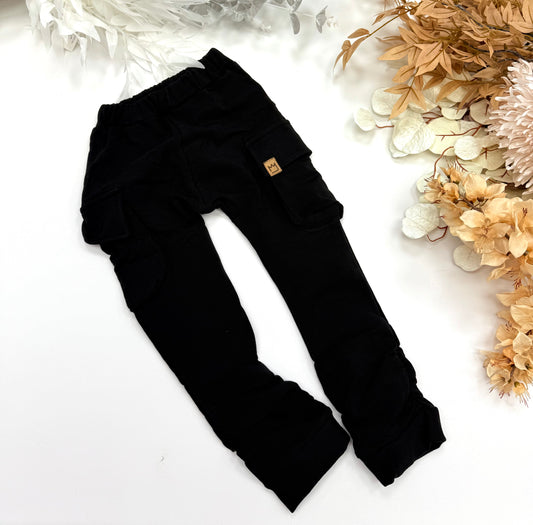 Black cargo pants