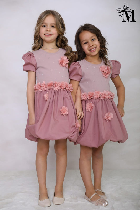 Pink flower dress