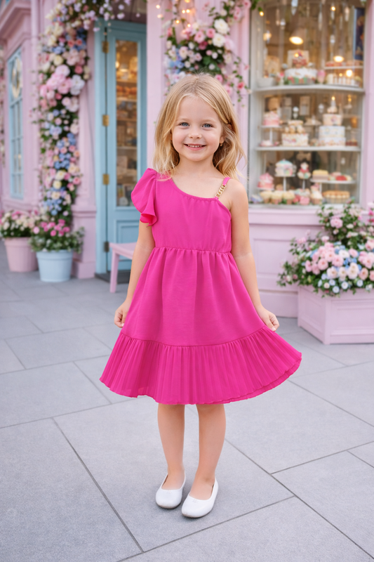 Pink chain dress