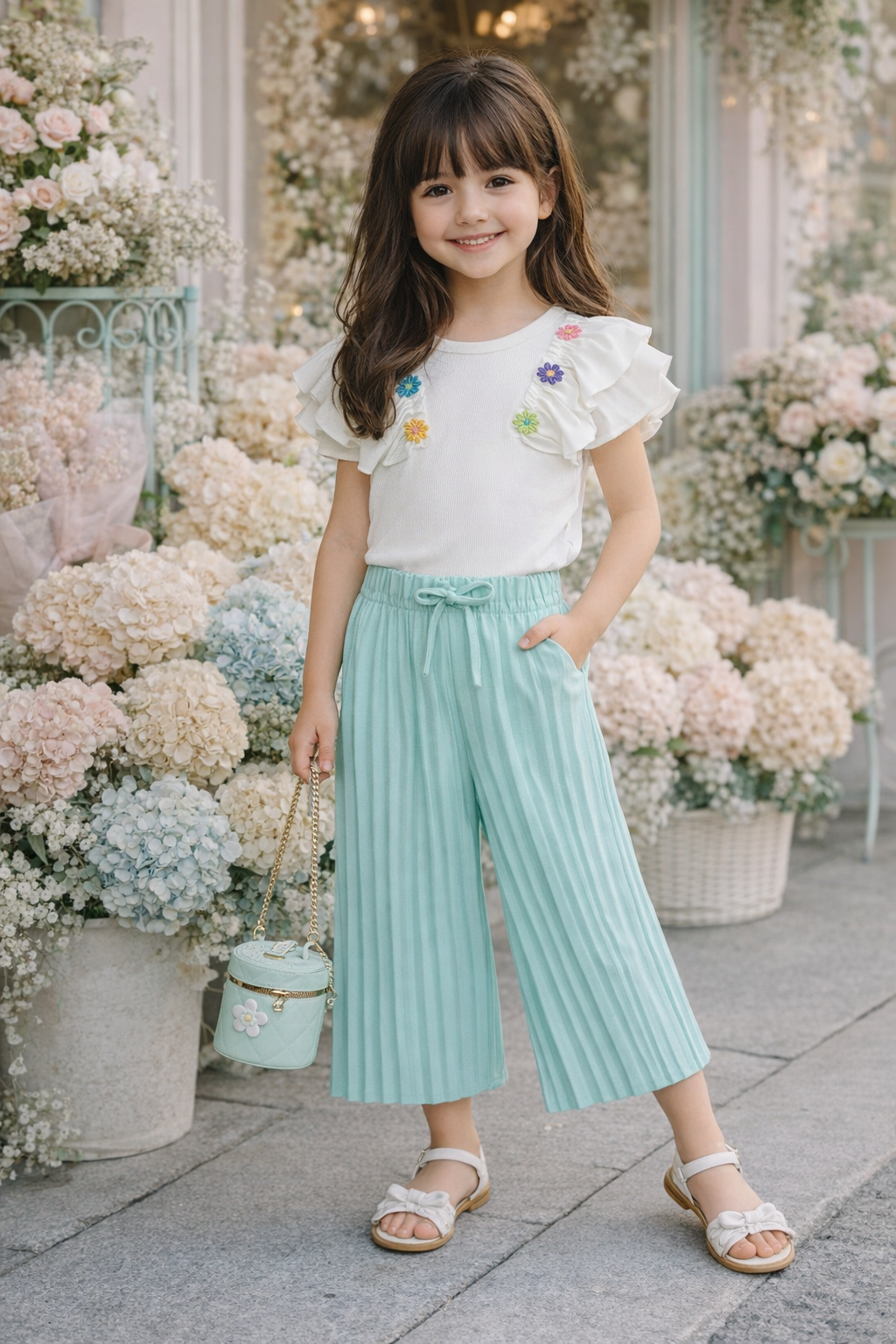 White flower t-shirt