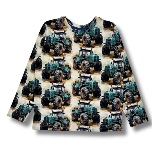 Top with blue tractor