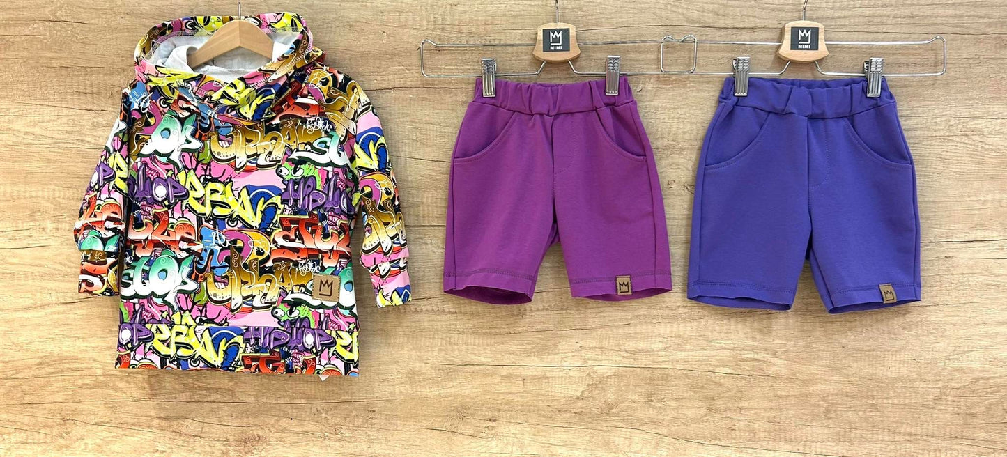 Purple shorts