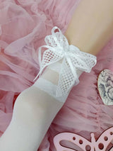 Socks with bow