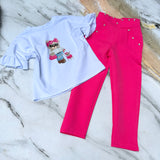 White Teddy t shirt
