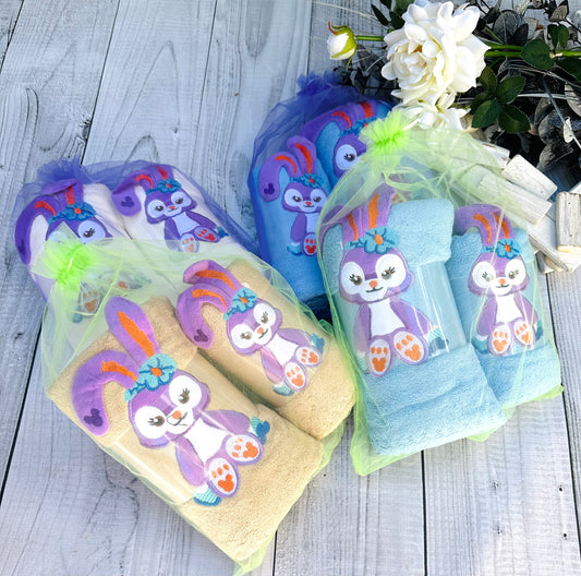 Bunny towels set