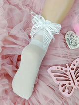 Socks with bow